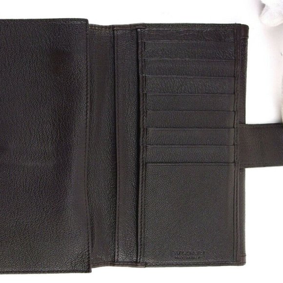 BVLGARI long wallet Doppi tondo leather Auth used T19727 - Picture 7 of 8